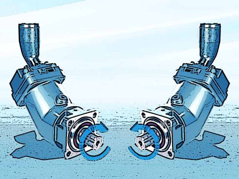 AA2FO 25 cc SAE C Bent Axis Pumps, 25 cc 4 Bolt SAE C Bent Axis